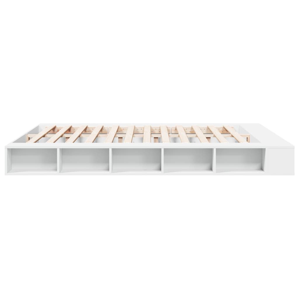 Bed Frame without Mattress White 200x200 cm