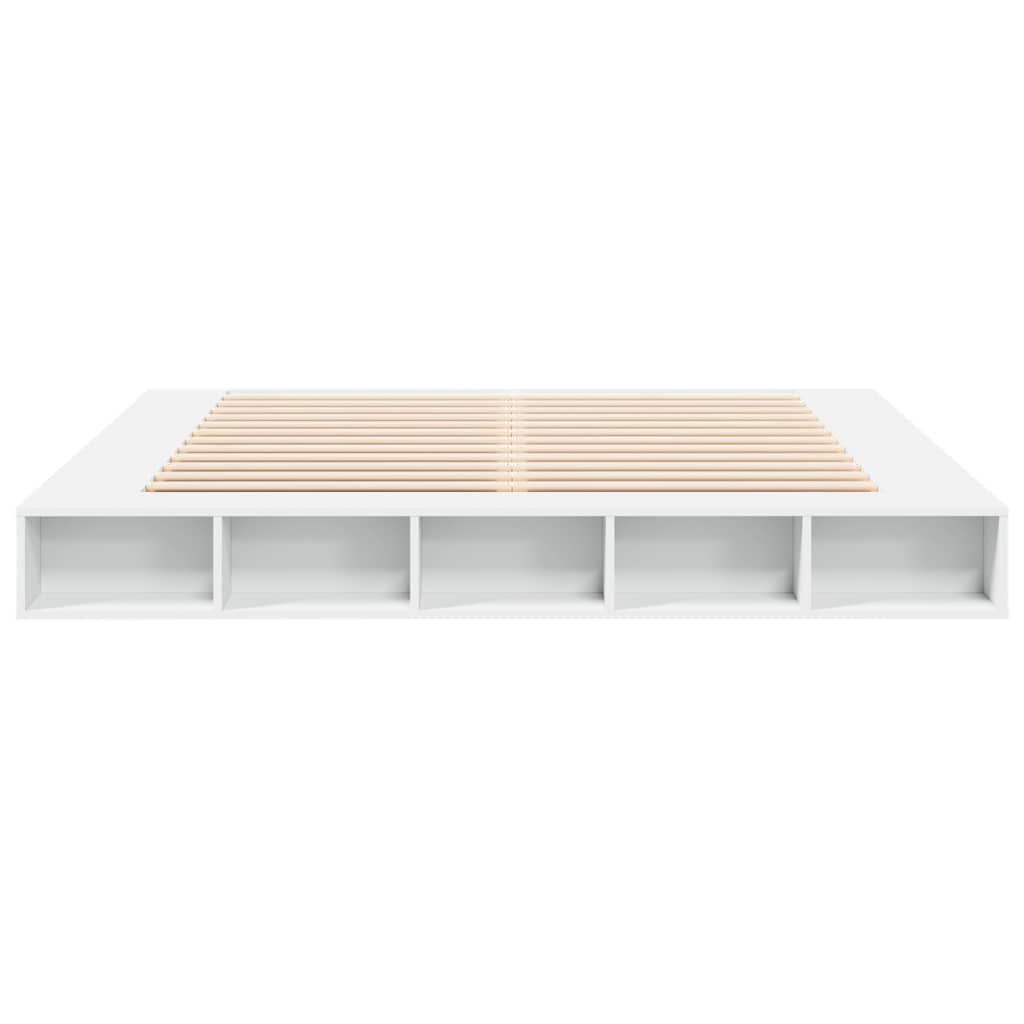 Bed Frame without Mattress White 180x200 cm Super King