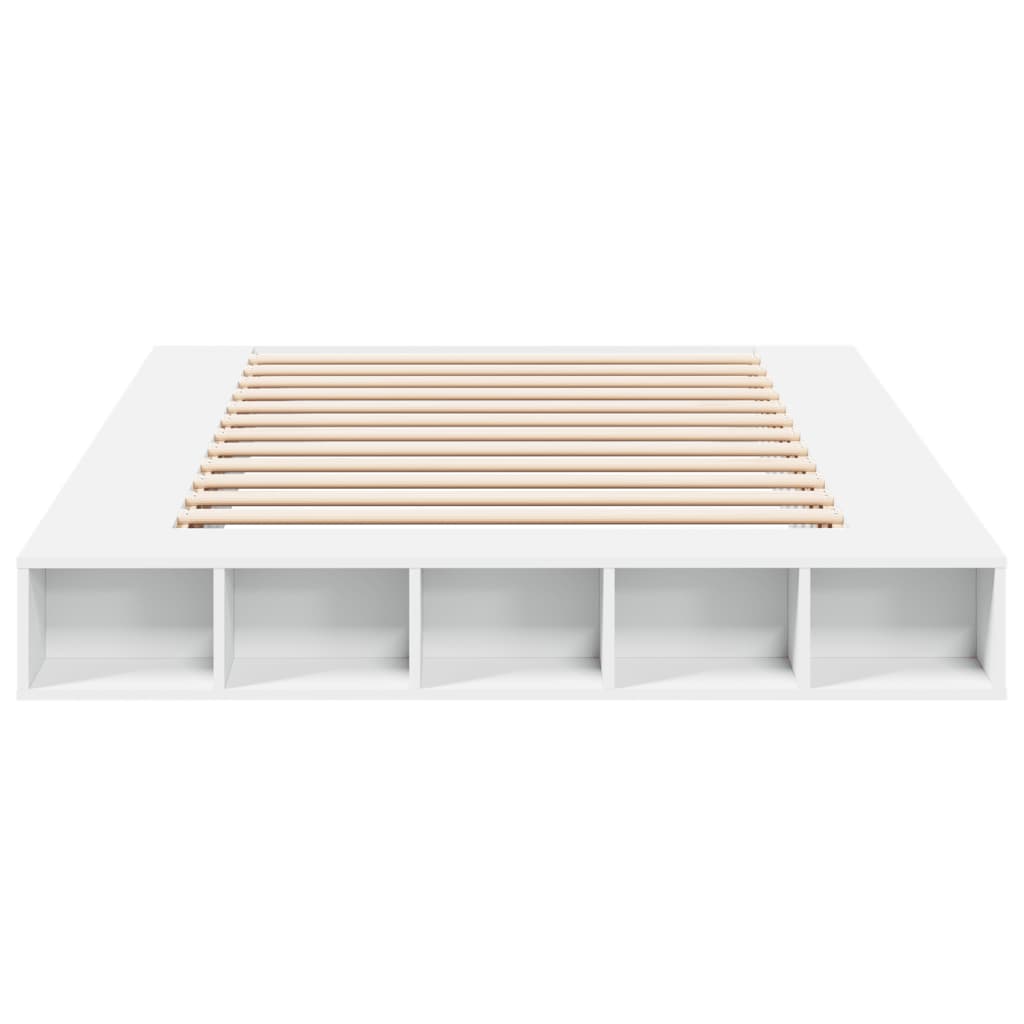 Bed Frame without Mattress White 140x200 cm
