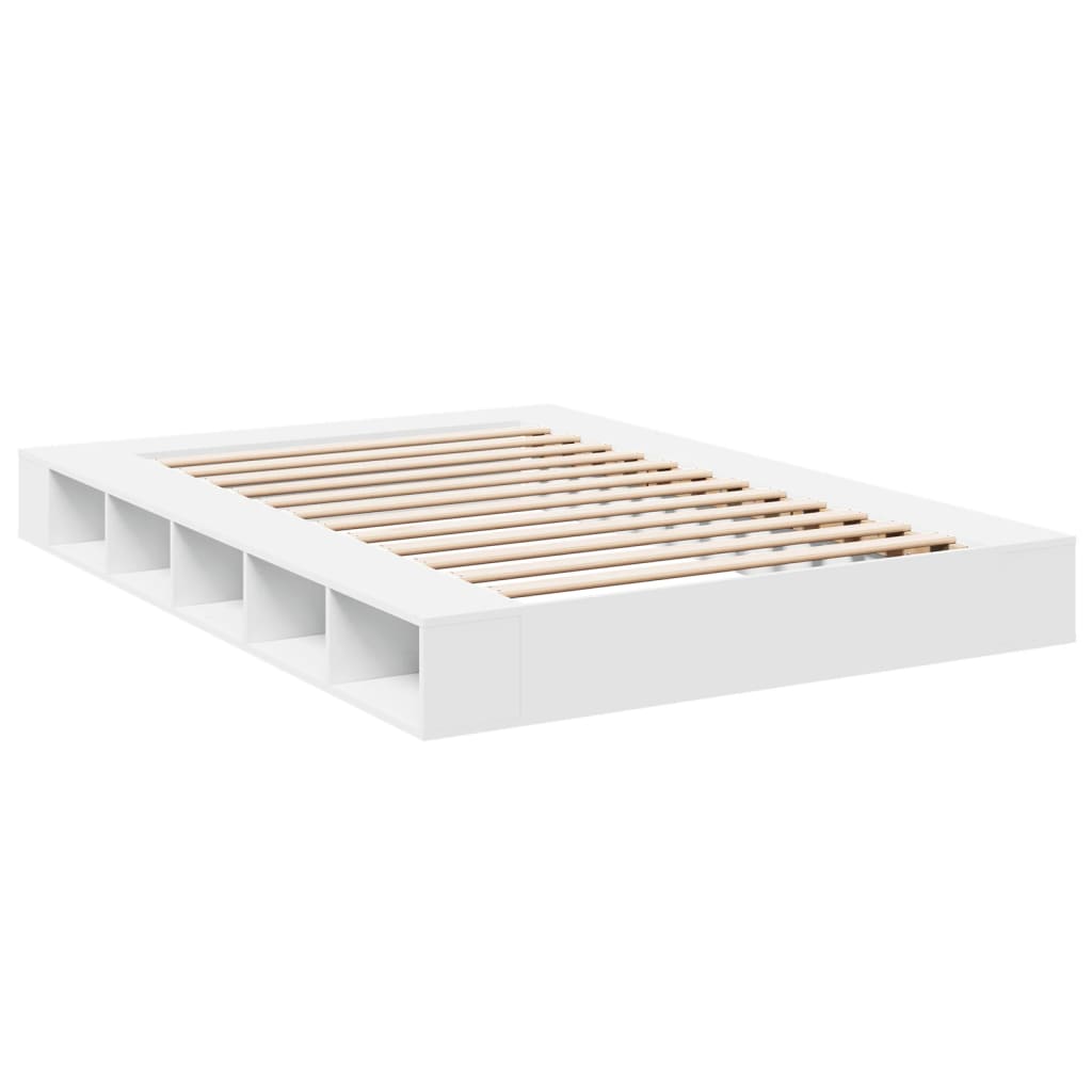 Bed Frame without Mattress White 140x200 cm