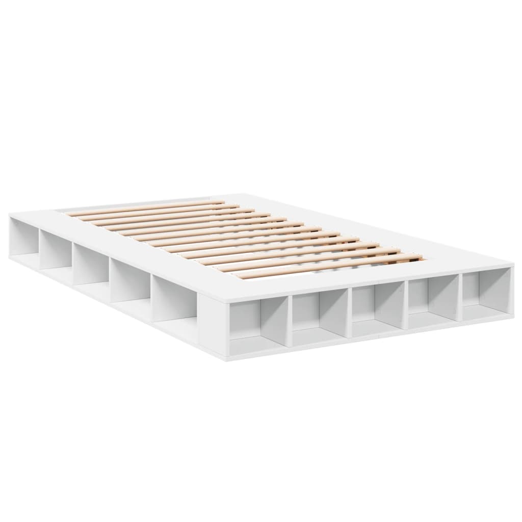 Bed Frame without Mattress White 120x200 cm