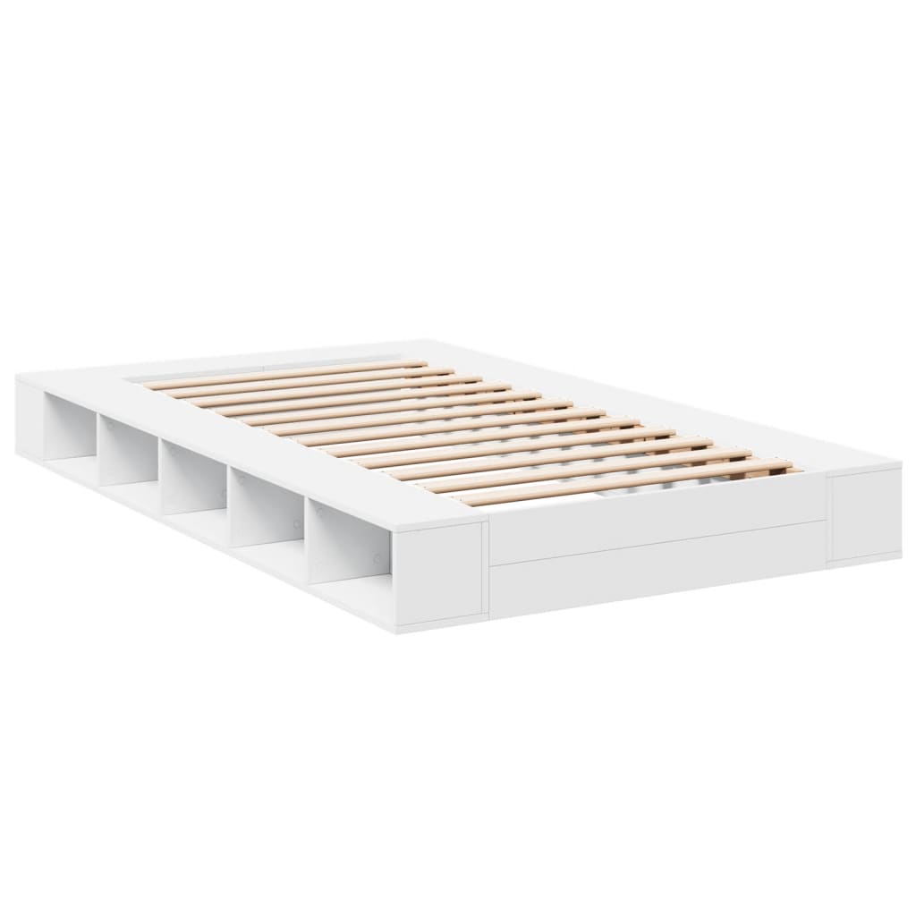 Bed Frame without Mattress White 120x200 cm