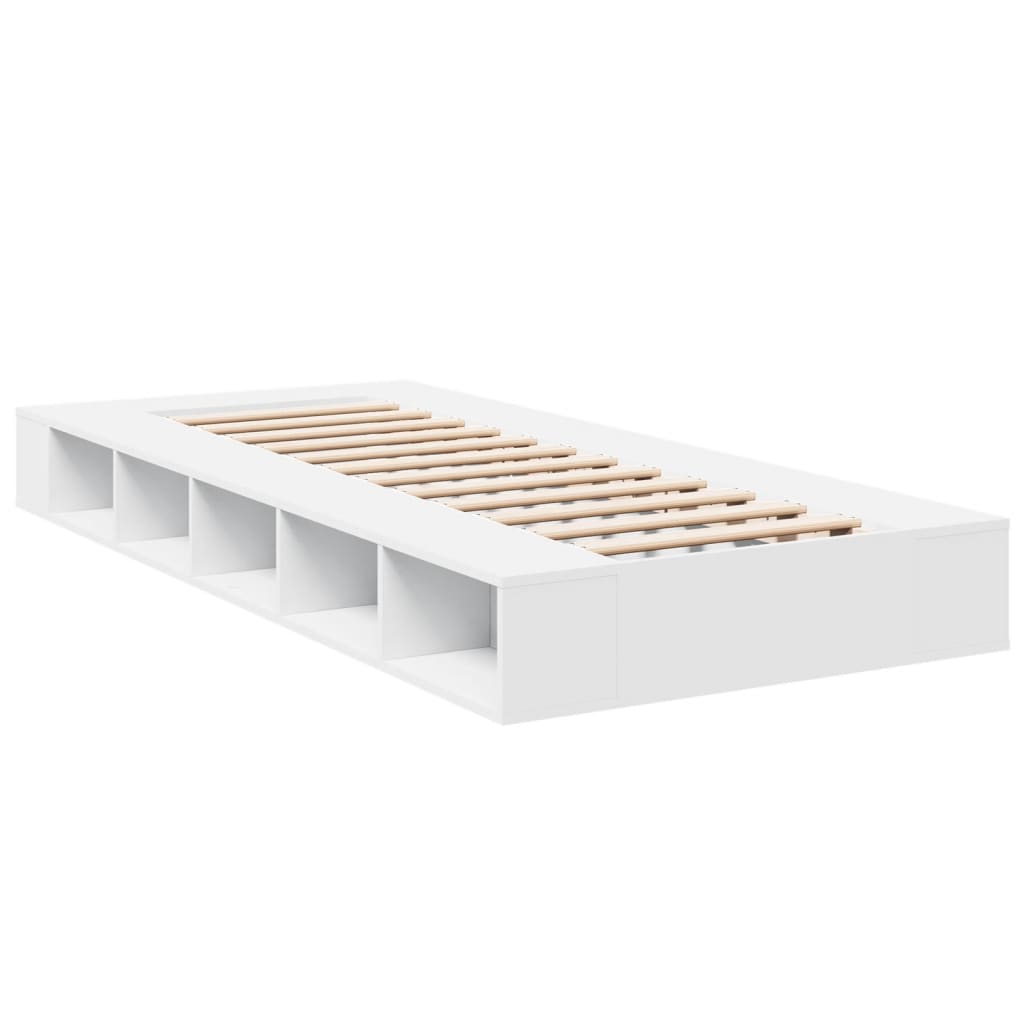 Bed Frame without Mattress White 90x200 cm