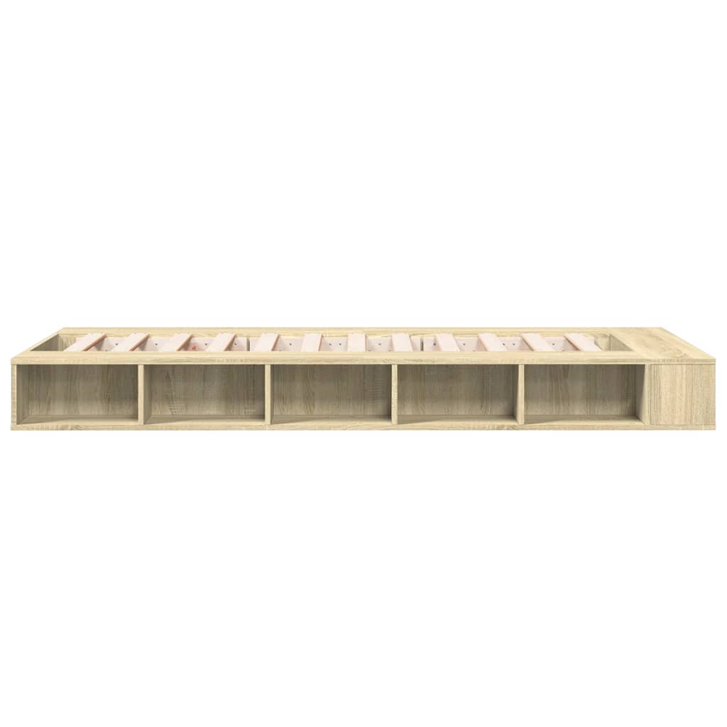 Bed Frame without Mattress Sonoma Oak 90x200 cm
