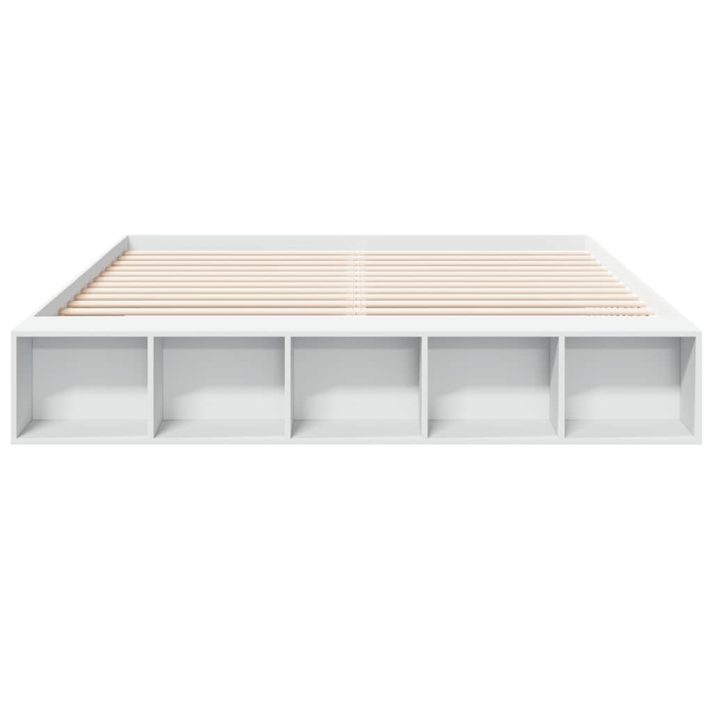 Bed Frame without Mattress White 180x200 cm Super King
