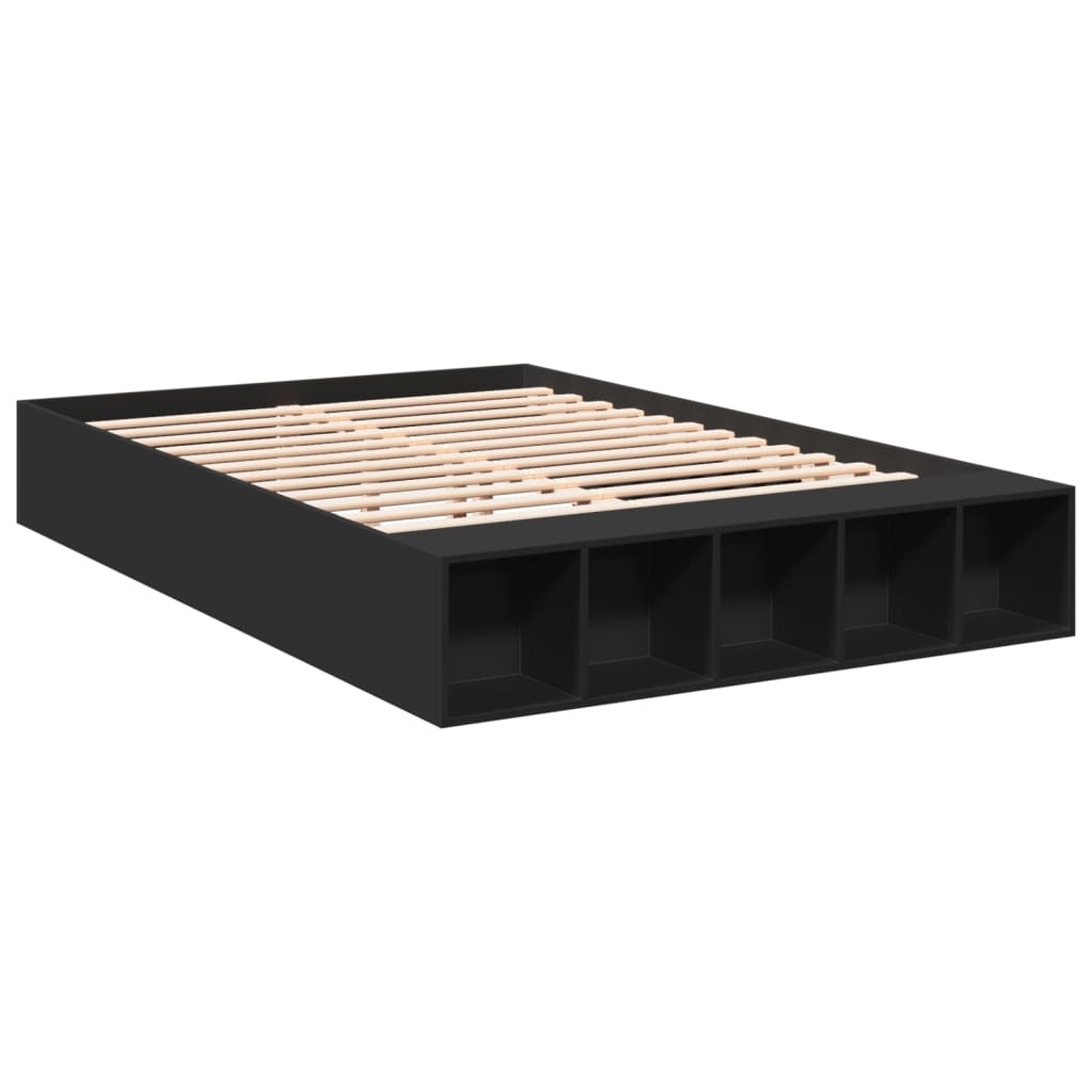 Bed Frame without Mattress Black 160x200 cm
