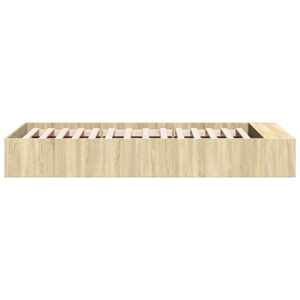 Bed Frame without Mattress Sonoma Oak 90x190 cm Single