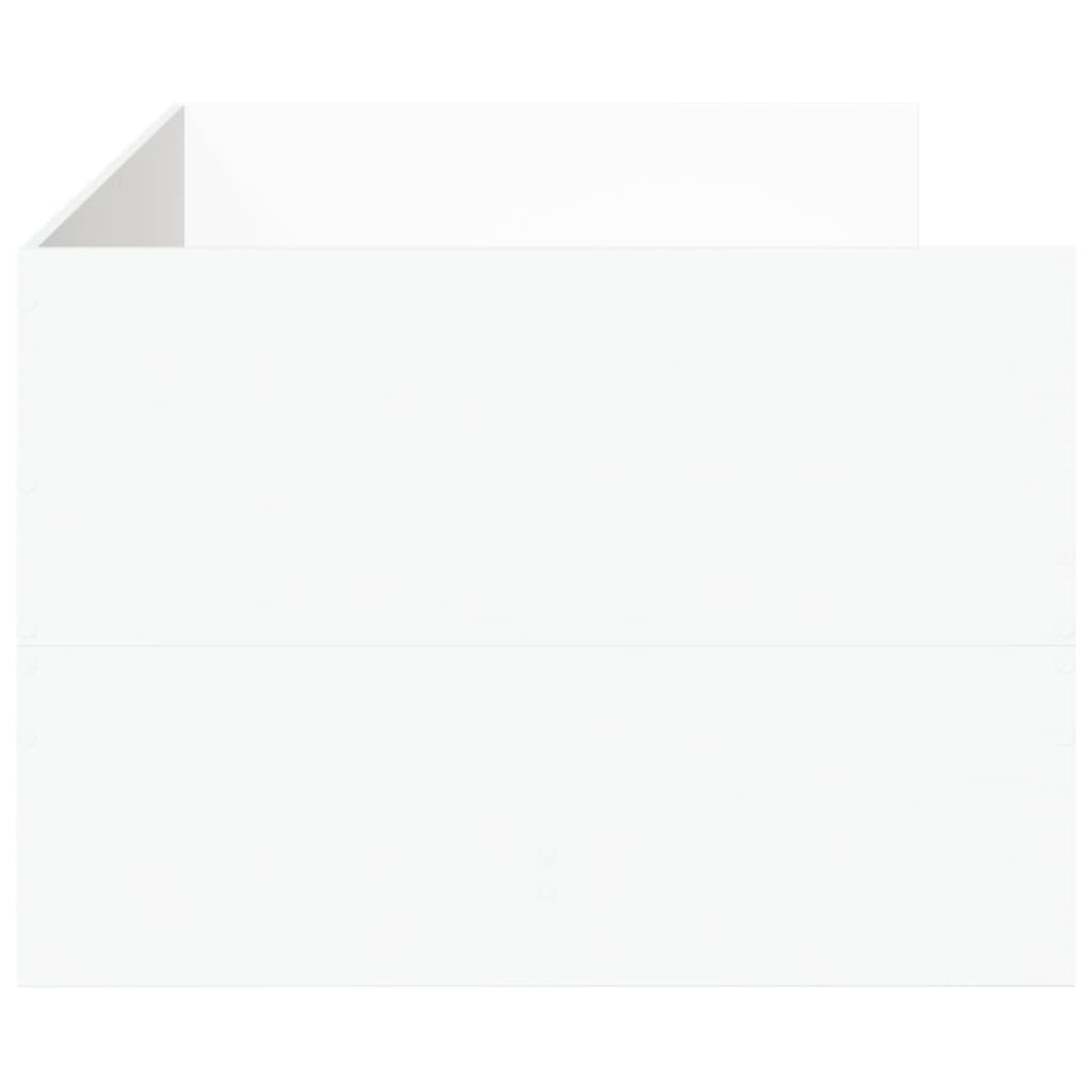 Daybed with Drawers without Mattress White 100x200 cm