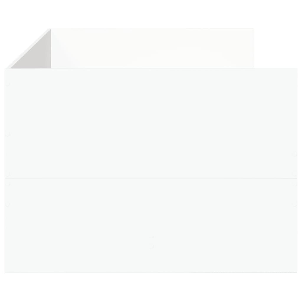 Daybed with Drawers without Mattress White 90x190 cm Single