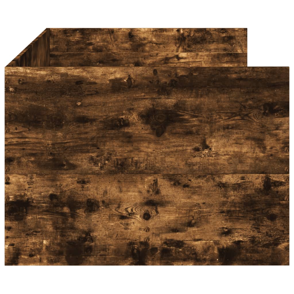 Daybed with Drawers without Mattress Smoked Oak 75x190 cm Small Single
