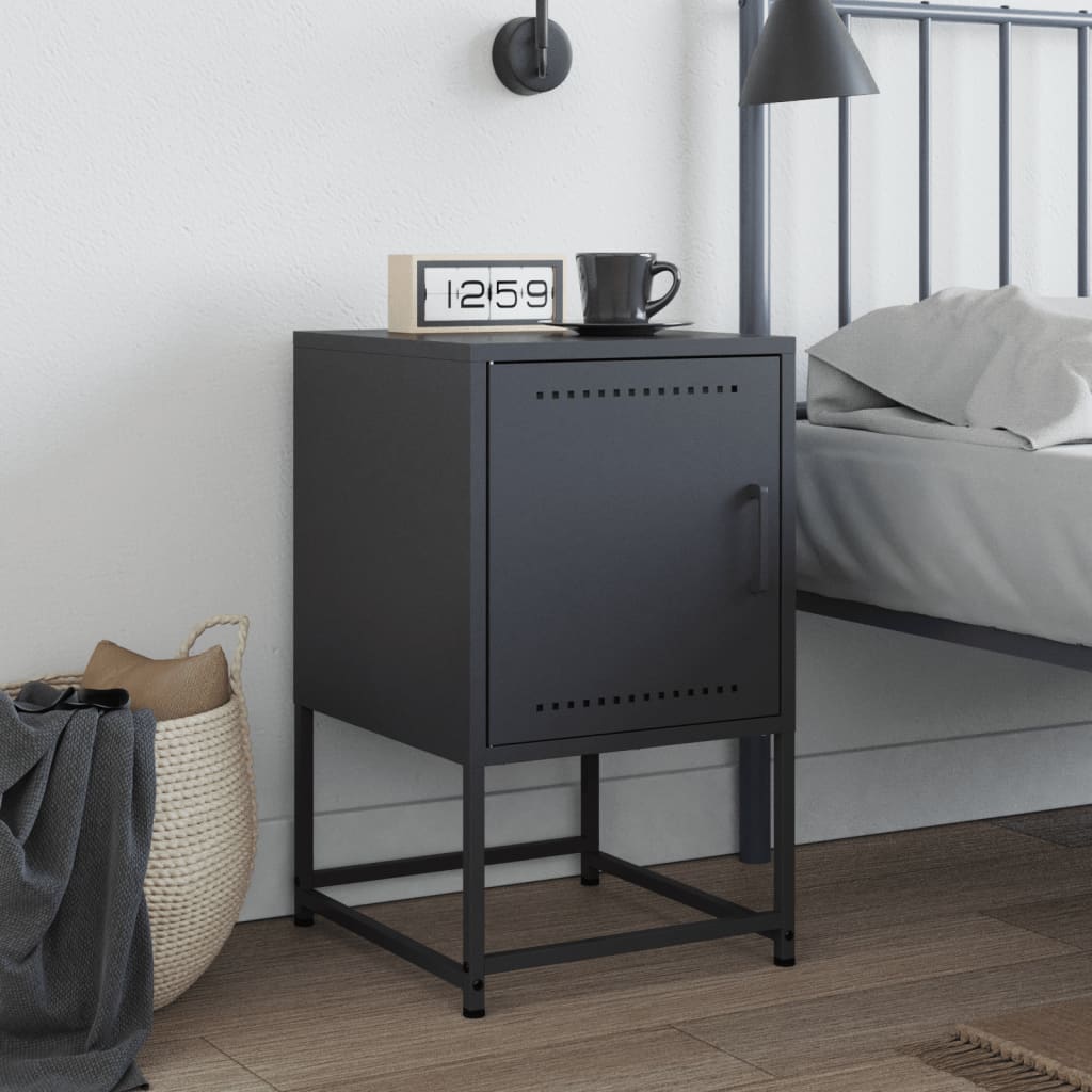 Bedside Cabinet Anthracite 36x39x60.5 cm Steel