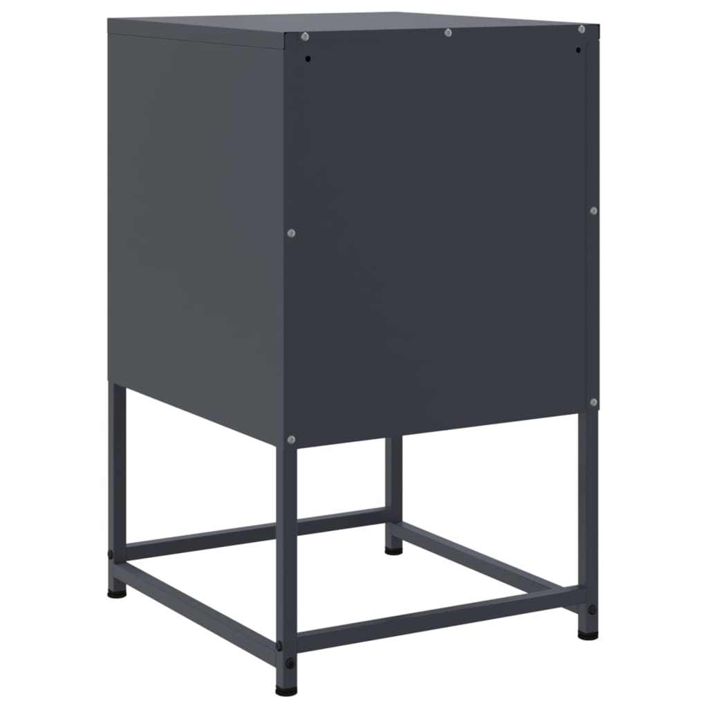 Bedside Cabinet Anthracite 36x39x60.5 cm Steel