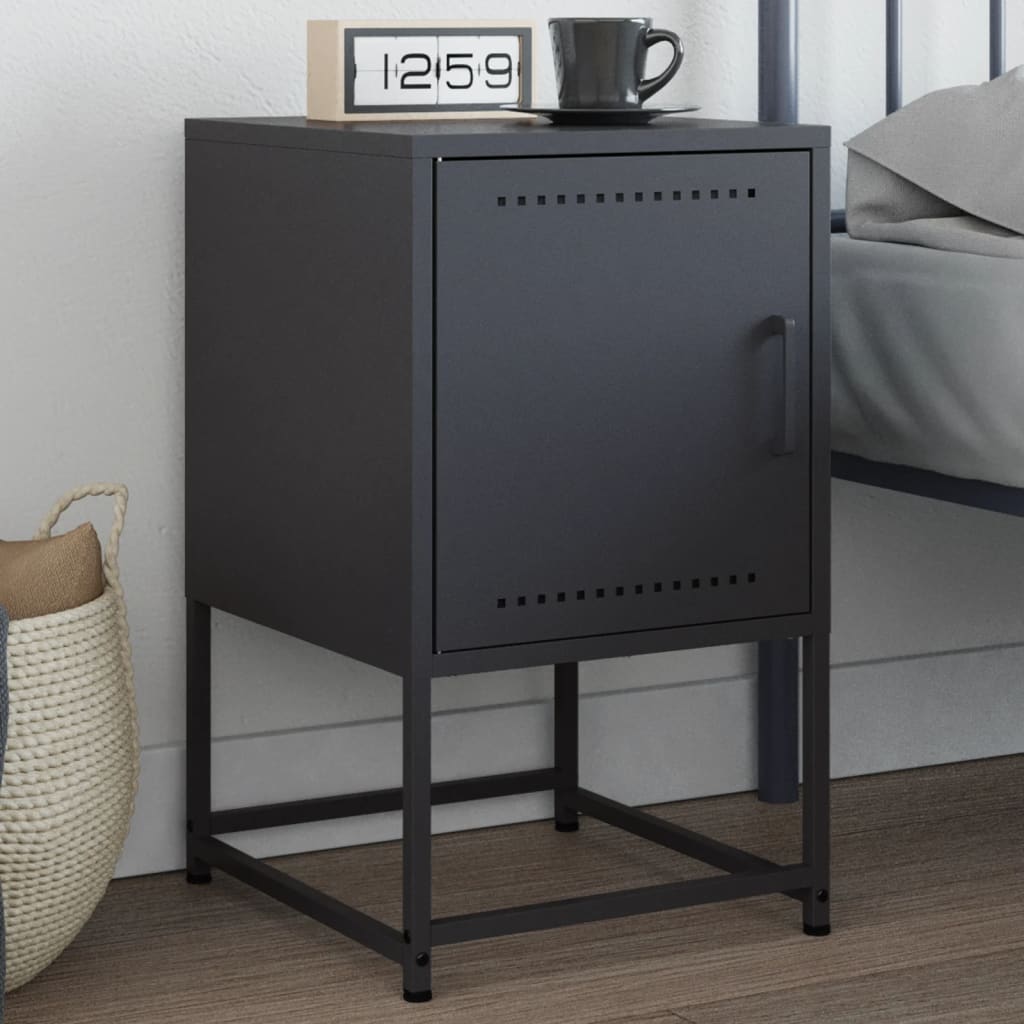 Bedside Cabinet Anthracite 36x39x60.5 cm Steel