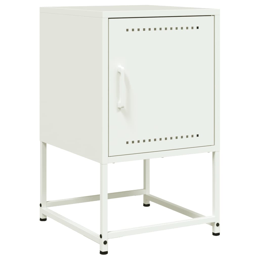 Bedside Cabinets 2 pcs White 36x39x60.5 cm Steel