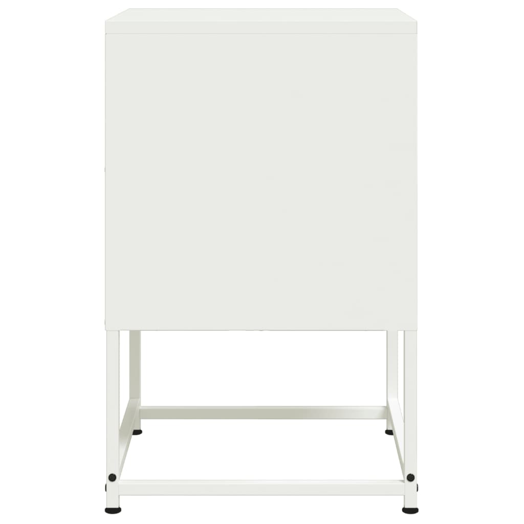 Bedside Cabinets 2 pcs White 36x39x60.5 cm Steel