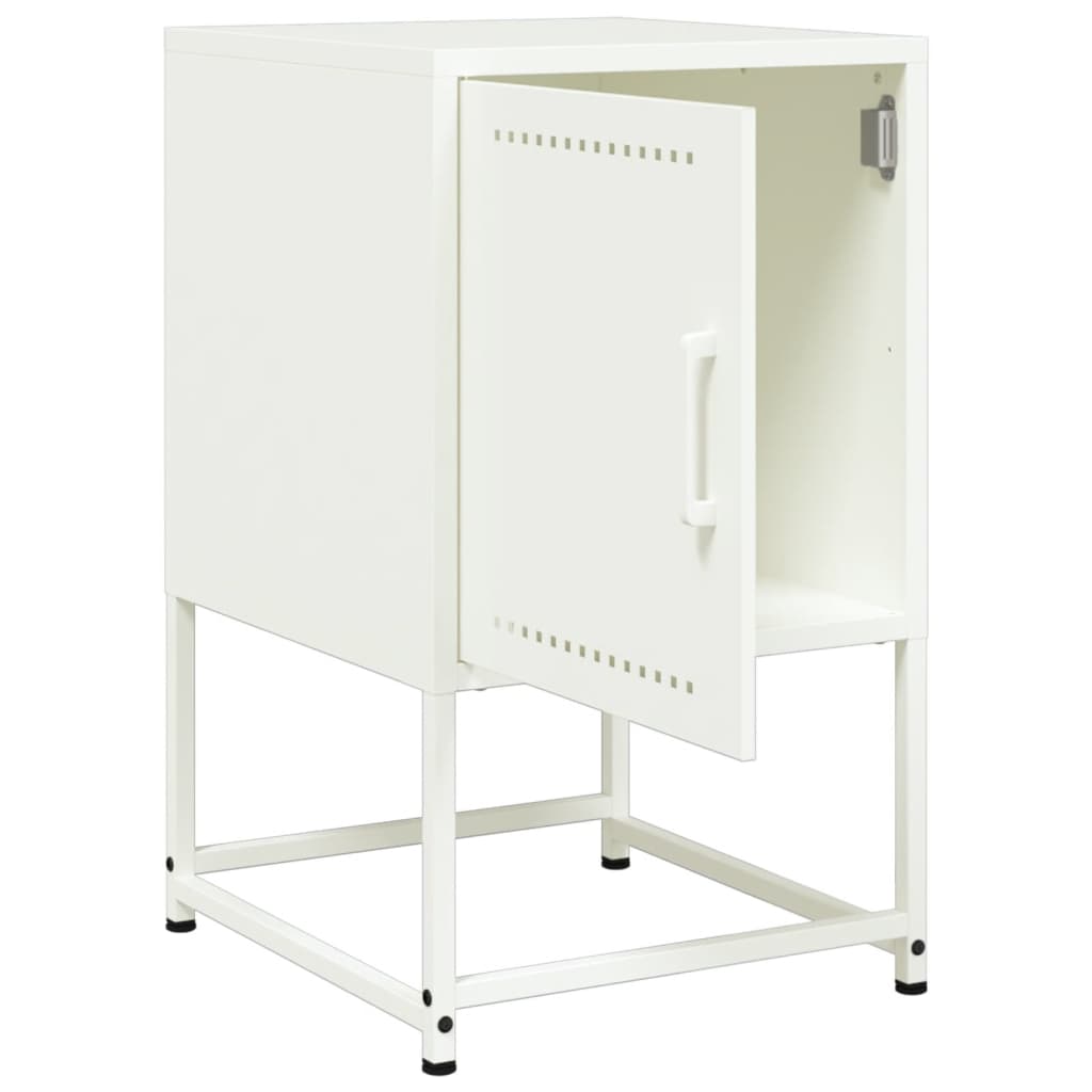Bedside Cabinets 2 pcs White 36x39x60.5 cm Steel