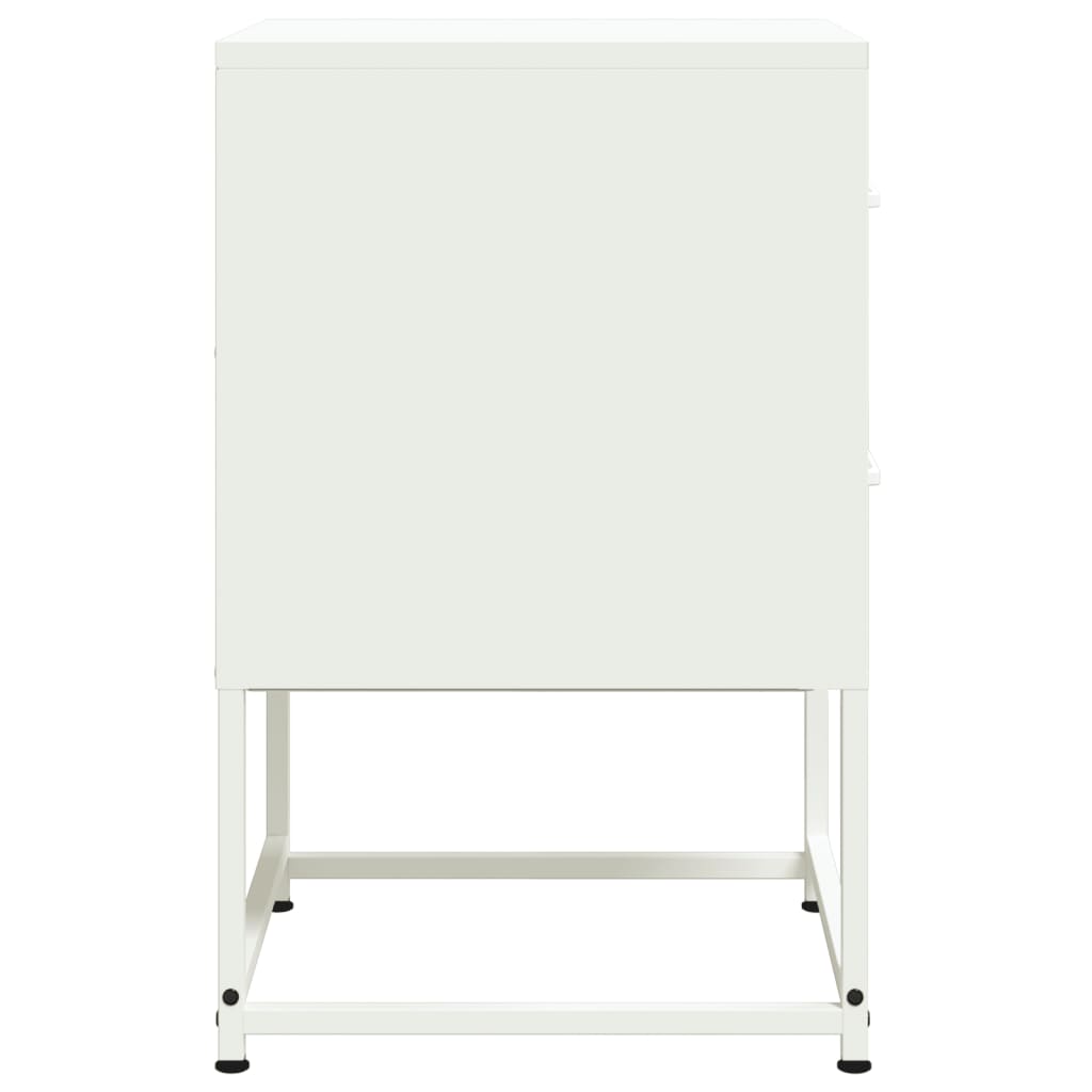 Bedside Cabinets 2 pcs White 36x39x60.5 cm Steel