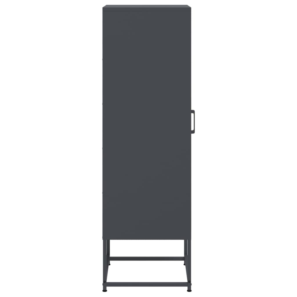 Highboard Anthracite 36x39x123 cm Steel