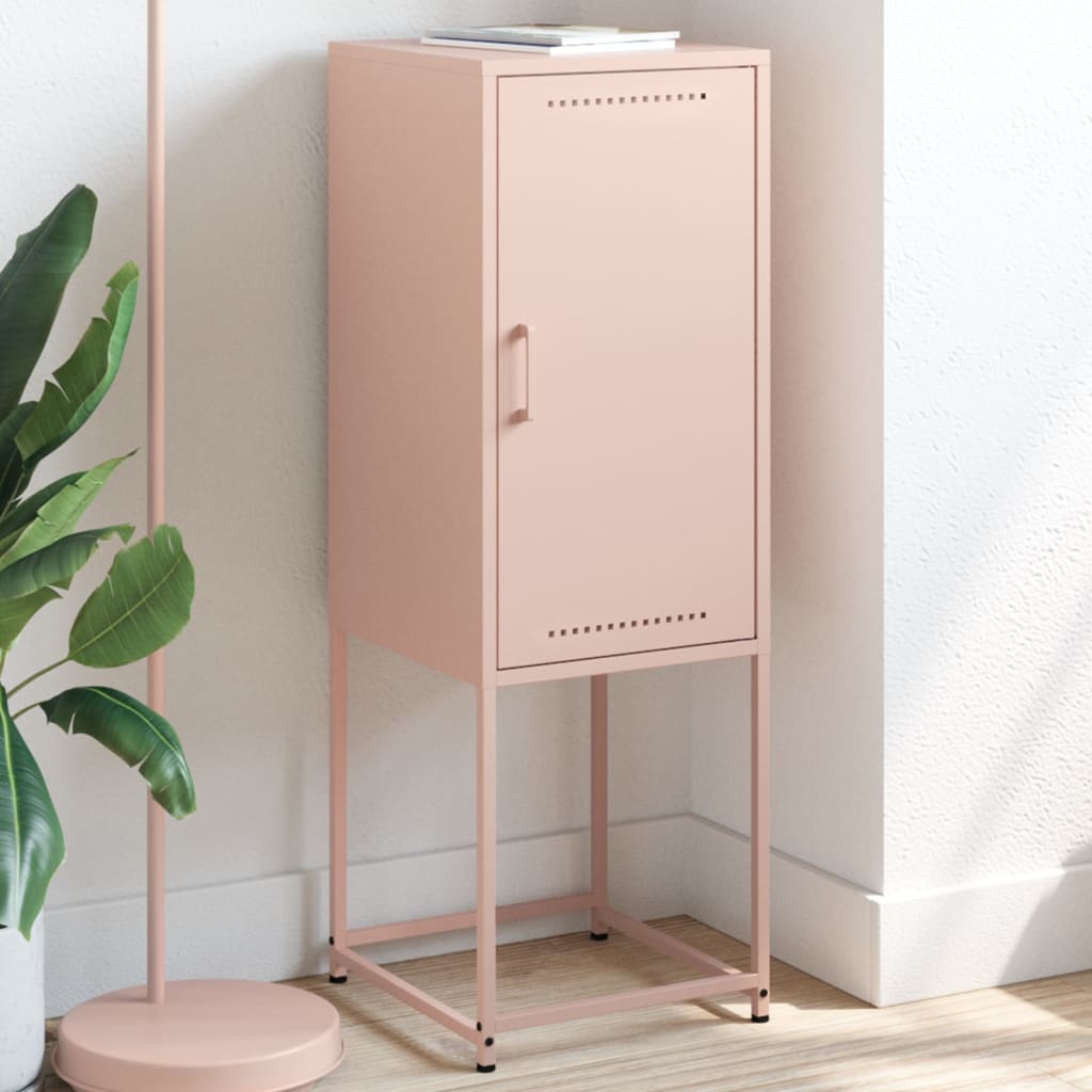 Highboard Pink 36x39x107 cm Steel