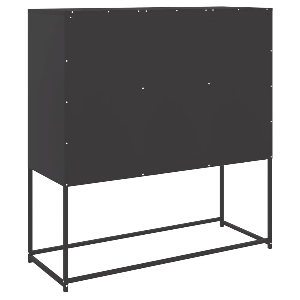 Highboard Black 100.5x39x107 cm Steel