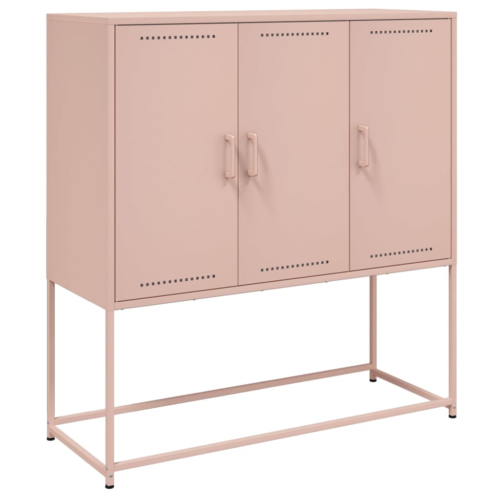 Highboard Pink 100.5x39x107 cm Steel