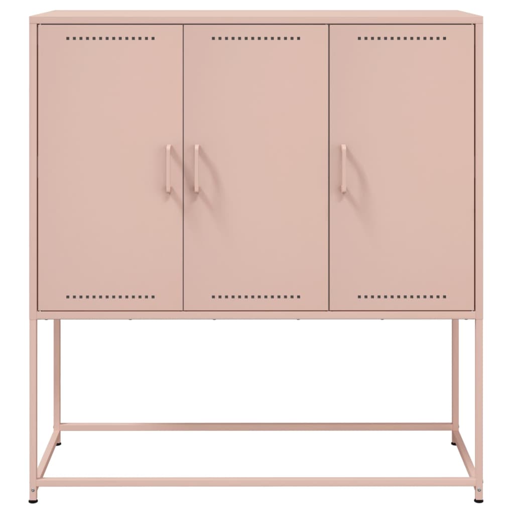 Highboard Pink 100.5x39x107 cm Steel