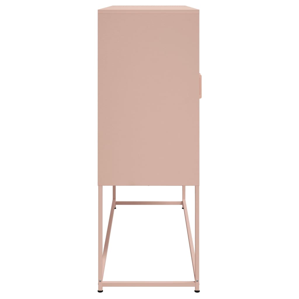 Highboard Pink 100.5x39x107 cm Steel