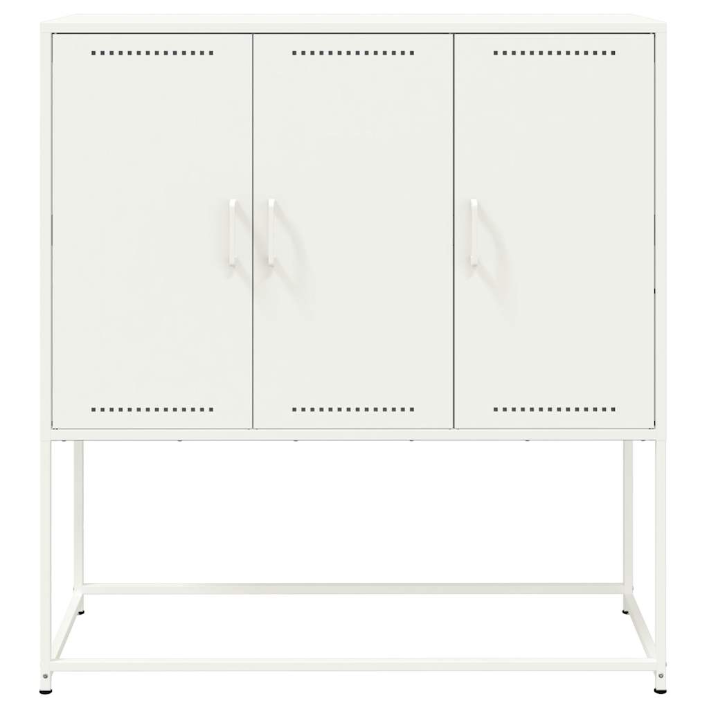 Highboard White 100.5x39x107 cm Steel