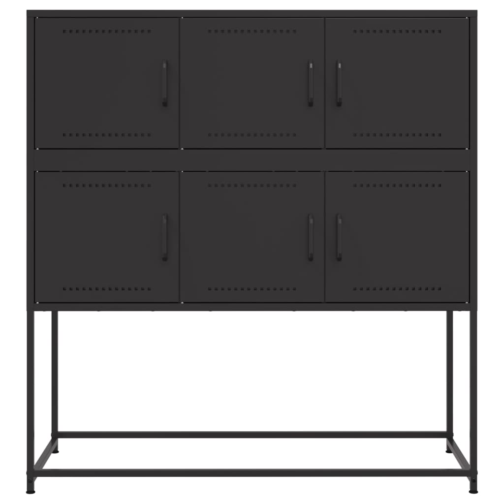 Sideboard Black 100.5x39x107 cm Steel