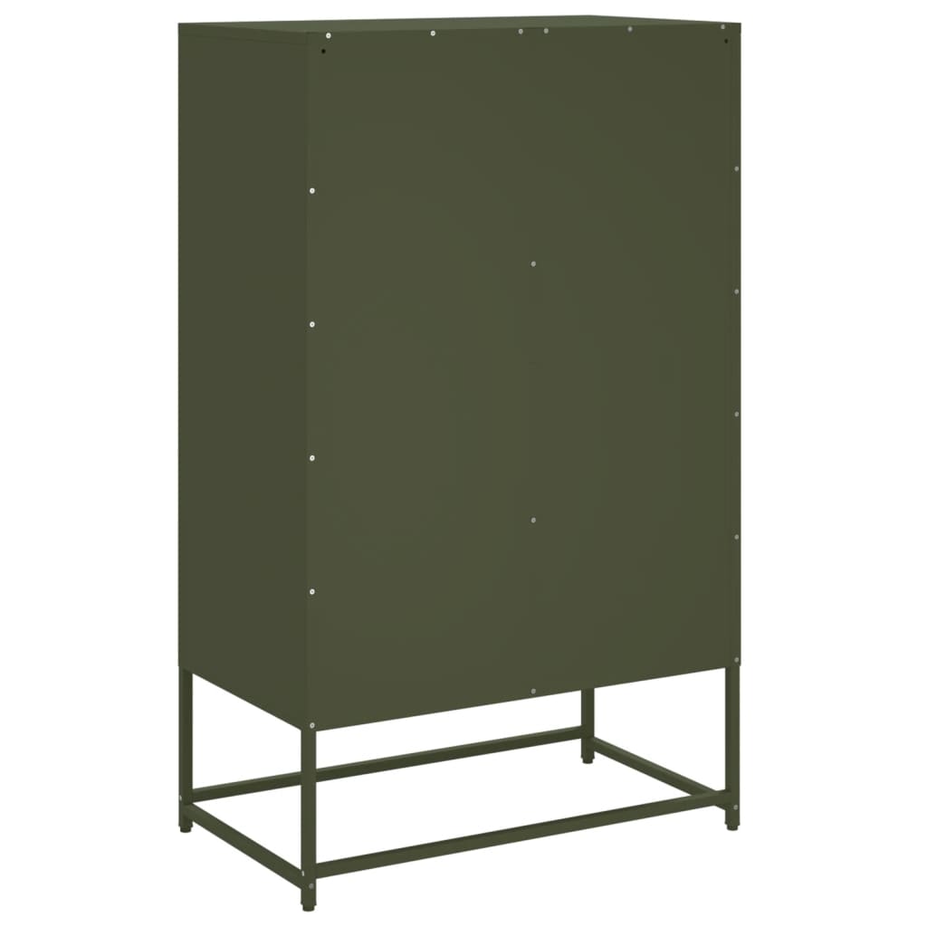 Highboard Olive Green 68.5x39 x111.5 cm Steel