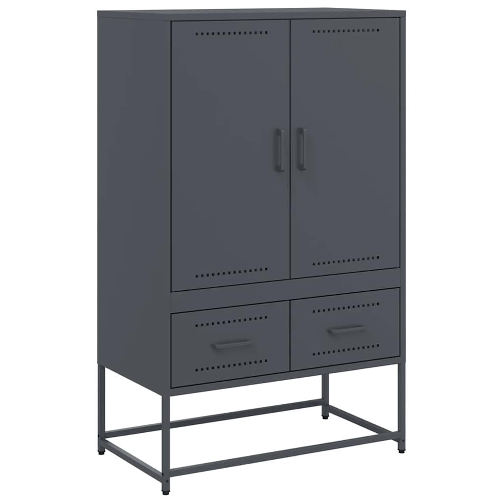 Highboard Anthracite 68x39x111.5 cm Steel
