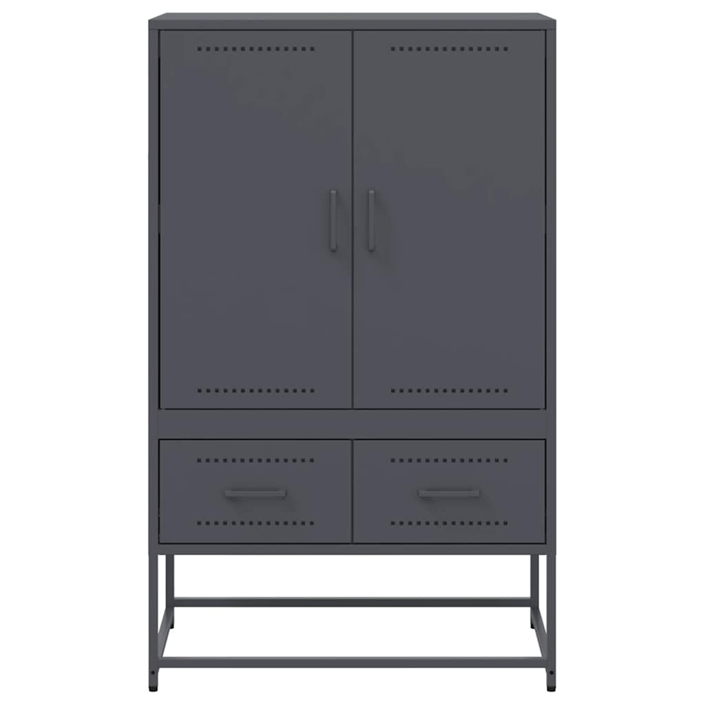 Highboard Anthracite 68x39x111.5 cm Steel