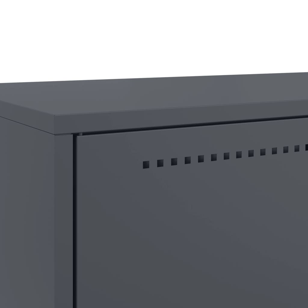 Highboard Anthracite 68x39x111.5 cm Steel