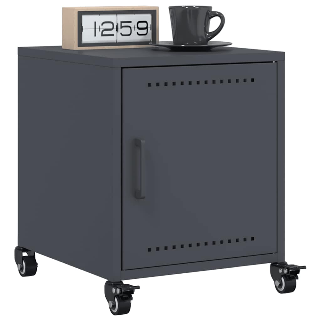 Bedside Cabinets 2 pcs Anthracite 36x39x43.5 cm Steel