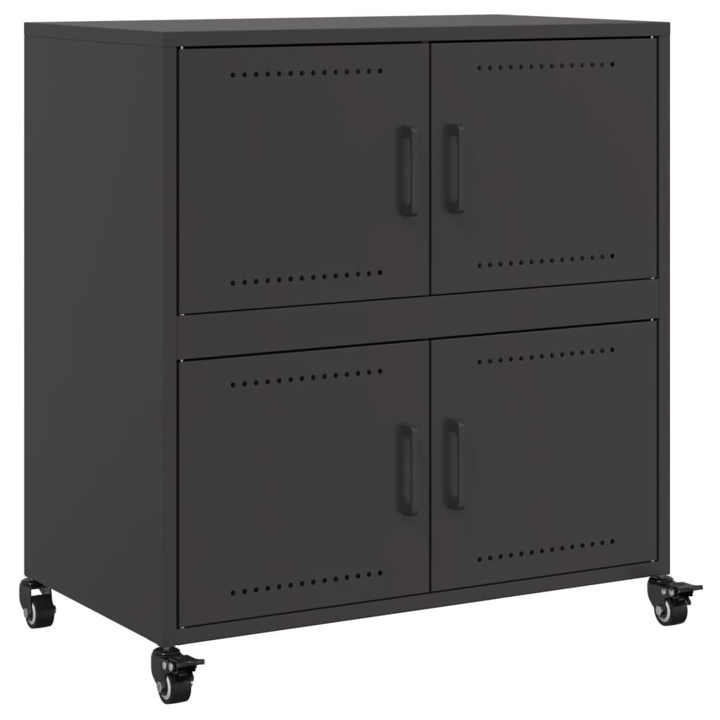 Sideboard Black 68x39x72 cm Steel