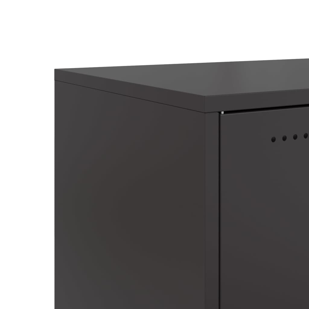 Sideboard Black 68x39x72 cm Steel