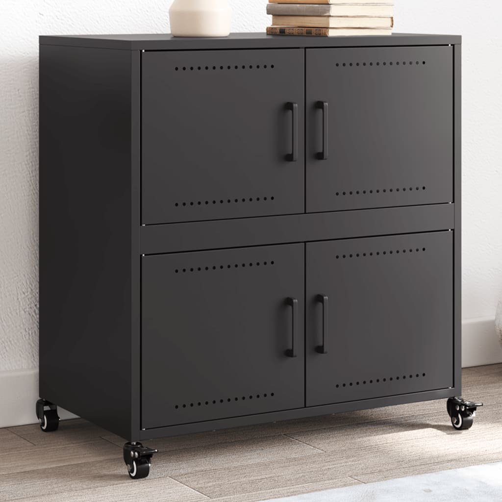 Sideboard Black 68x39x72 cm Steel