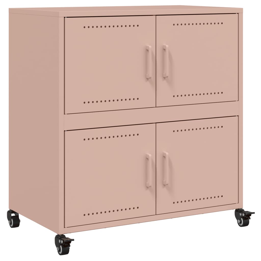Sideboard Pink 68x39x72 cm Steel
