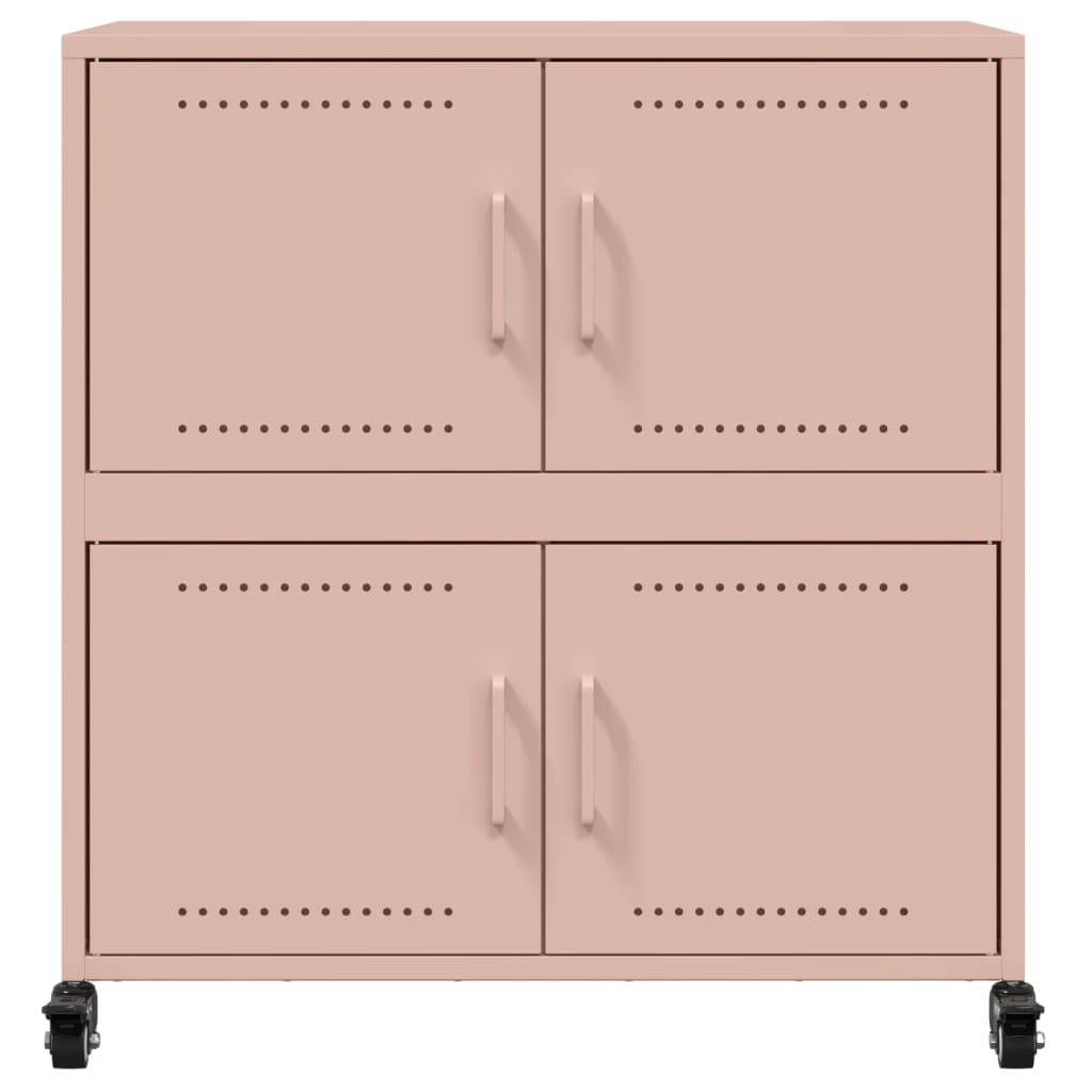Sideboard Pink 68x39x72 cm Steel
