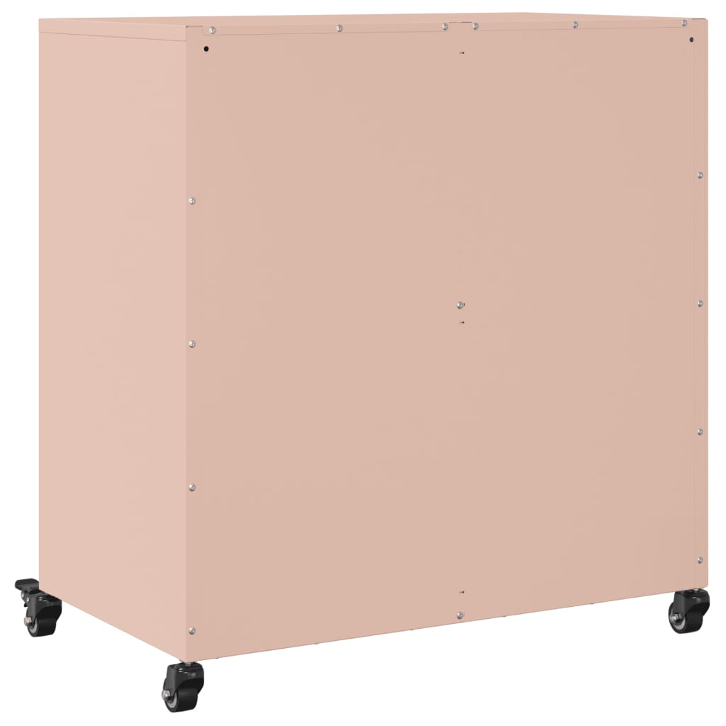 Sideboard Pink 68x39x72 cm Steel