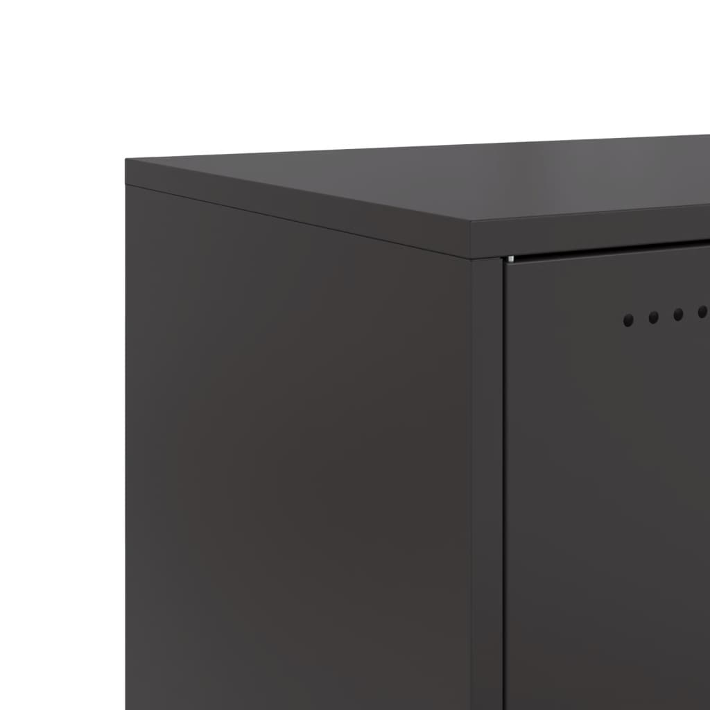 Sideboard Black 68x39x72 cm Steel