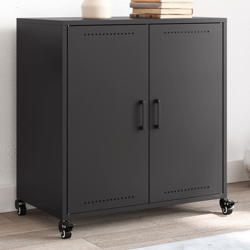Sideboard Black 68x39x72 cm Steel