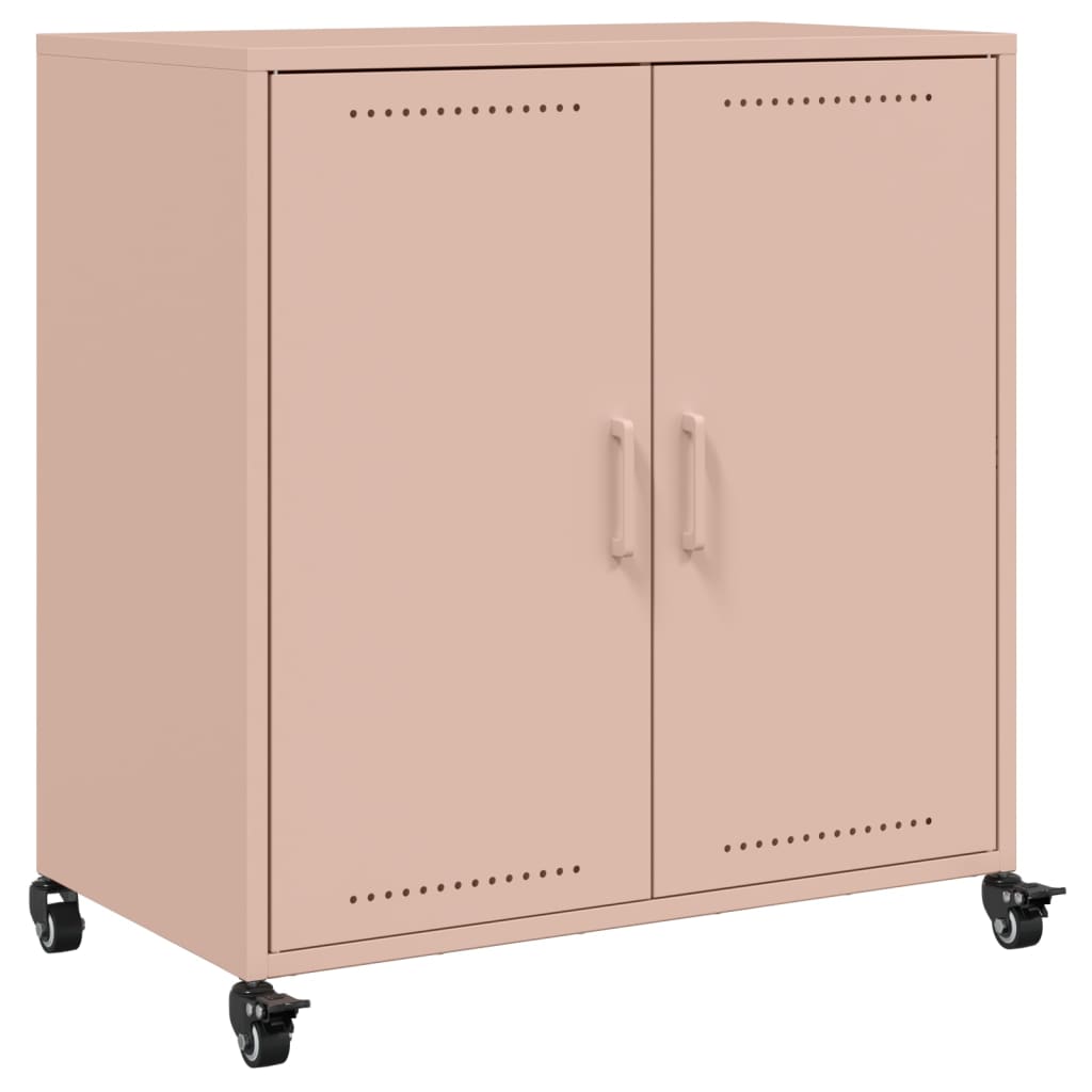 Sideboard Pink 68x39x72 cm Steel