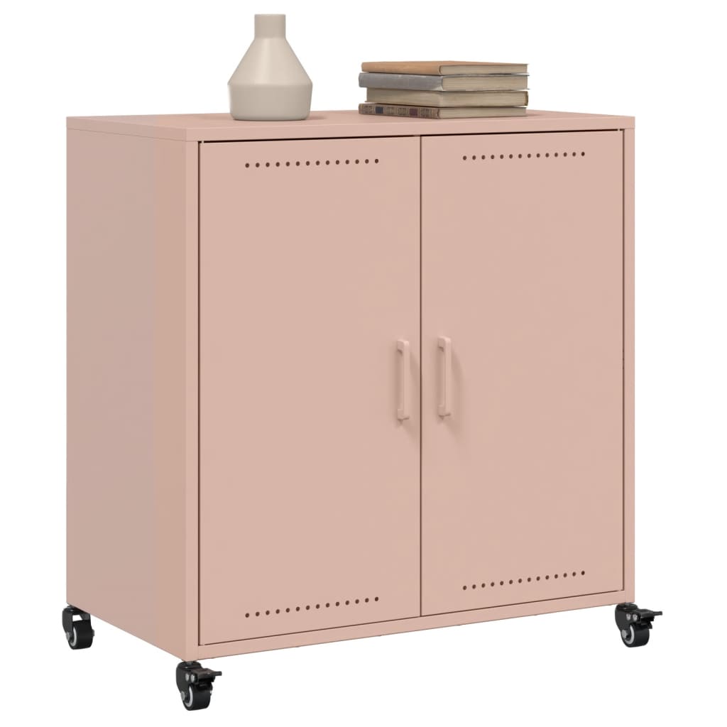 Sideboard Pink 68x39x72 cm Steel