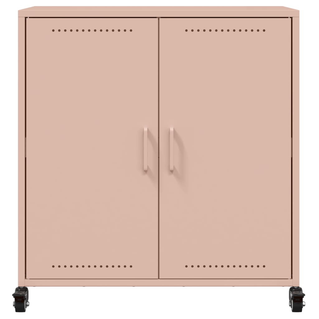Sideboard Pink 68x39x72 cm Steel