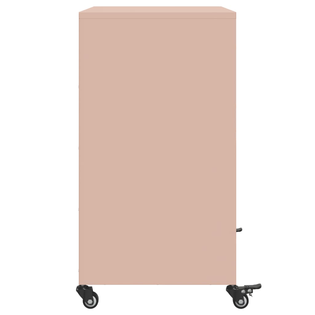 Sideboard Pink 68x39x72 cm Steel