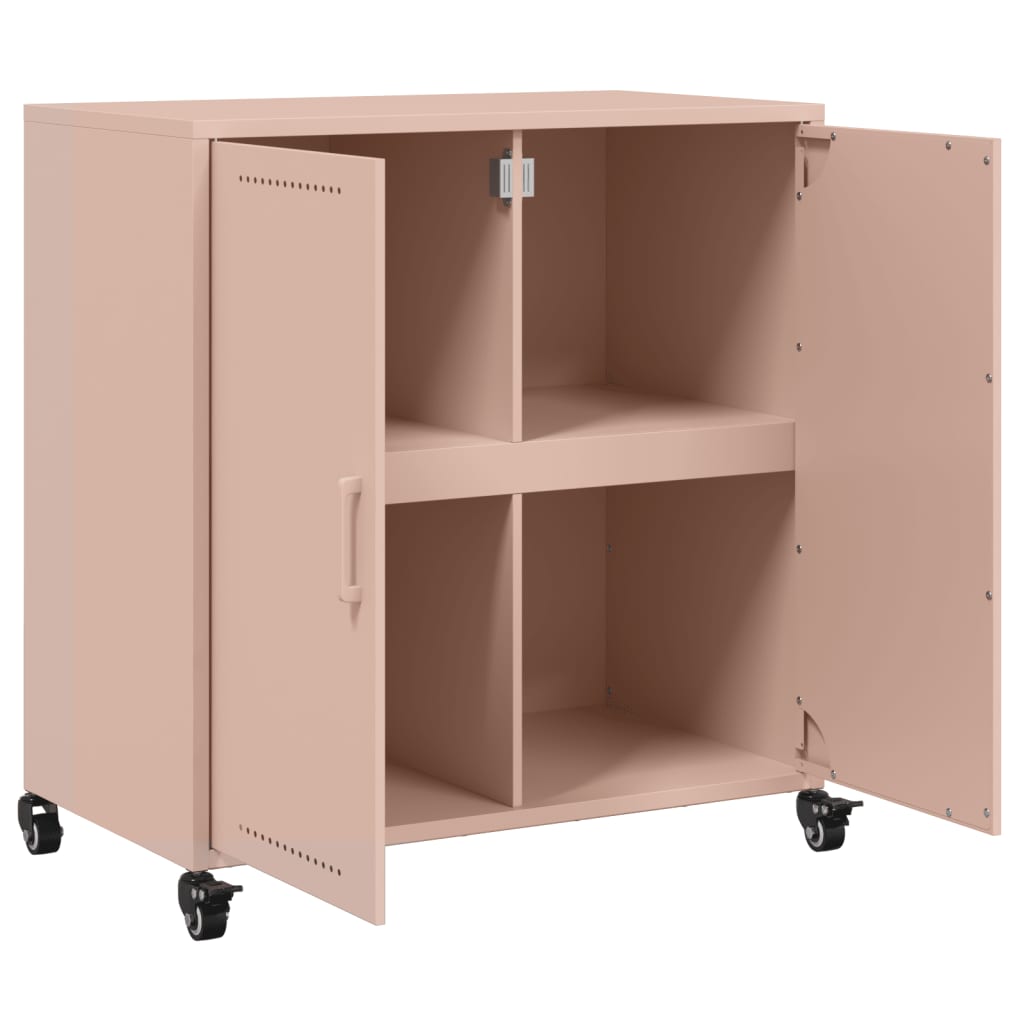 Sideboard Pink 68x39x72 cm Steel