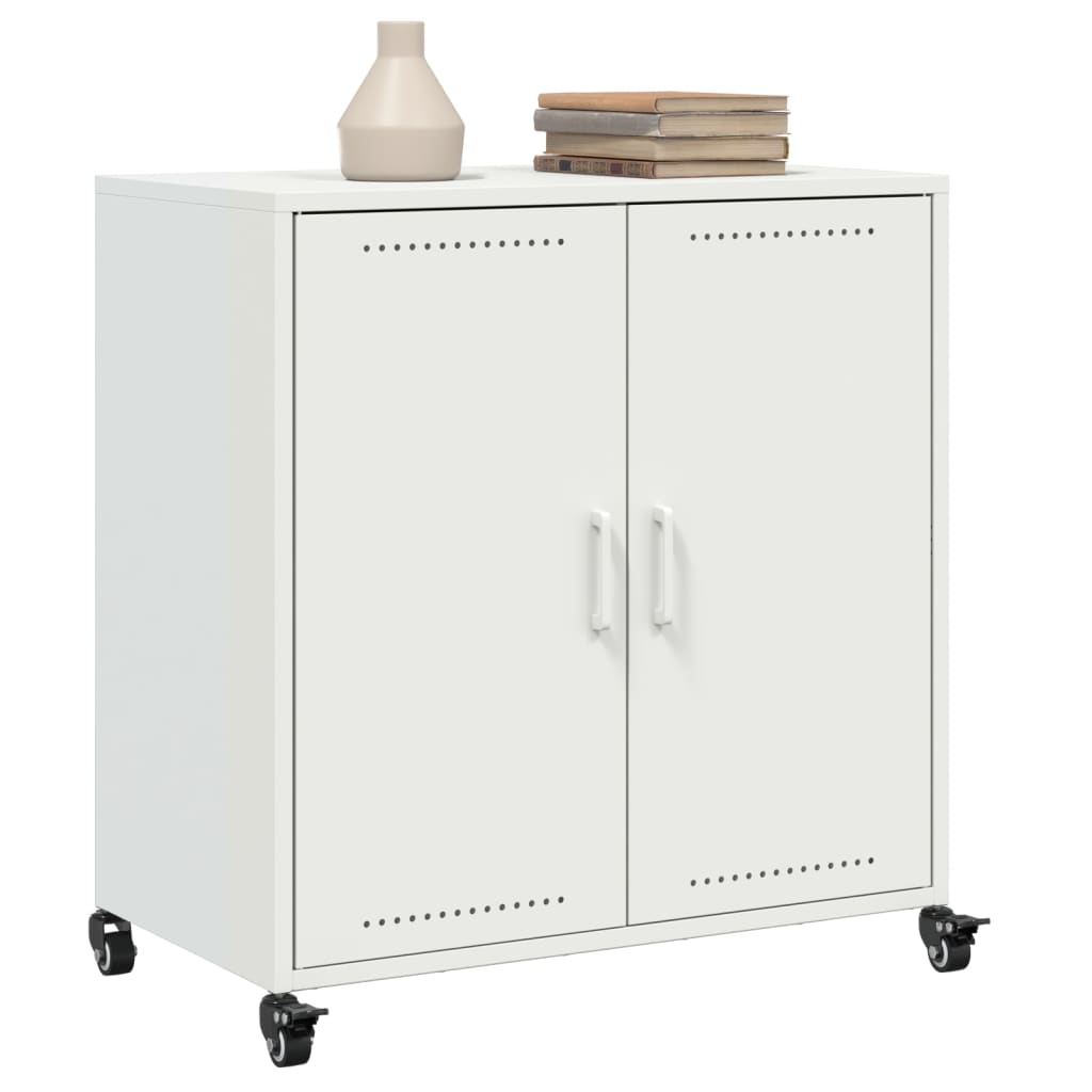 Sideboard White 68x39x72 cm Steel