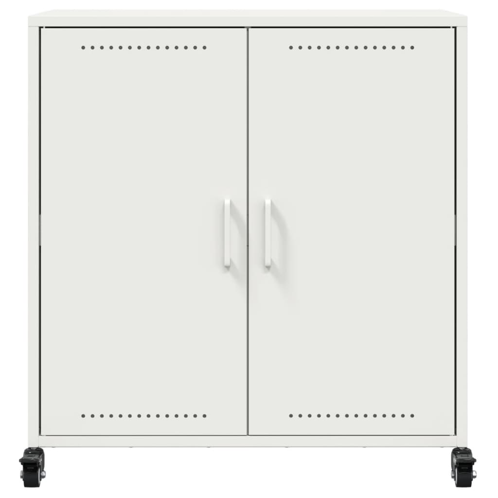 Sideboard White 68x39x72 cm Steel