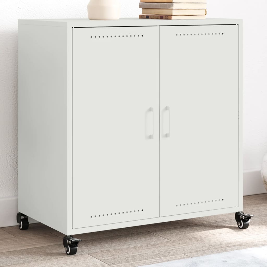 Sideboard White 68x39x72 cm Steel